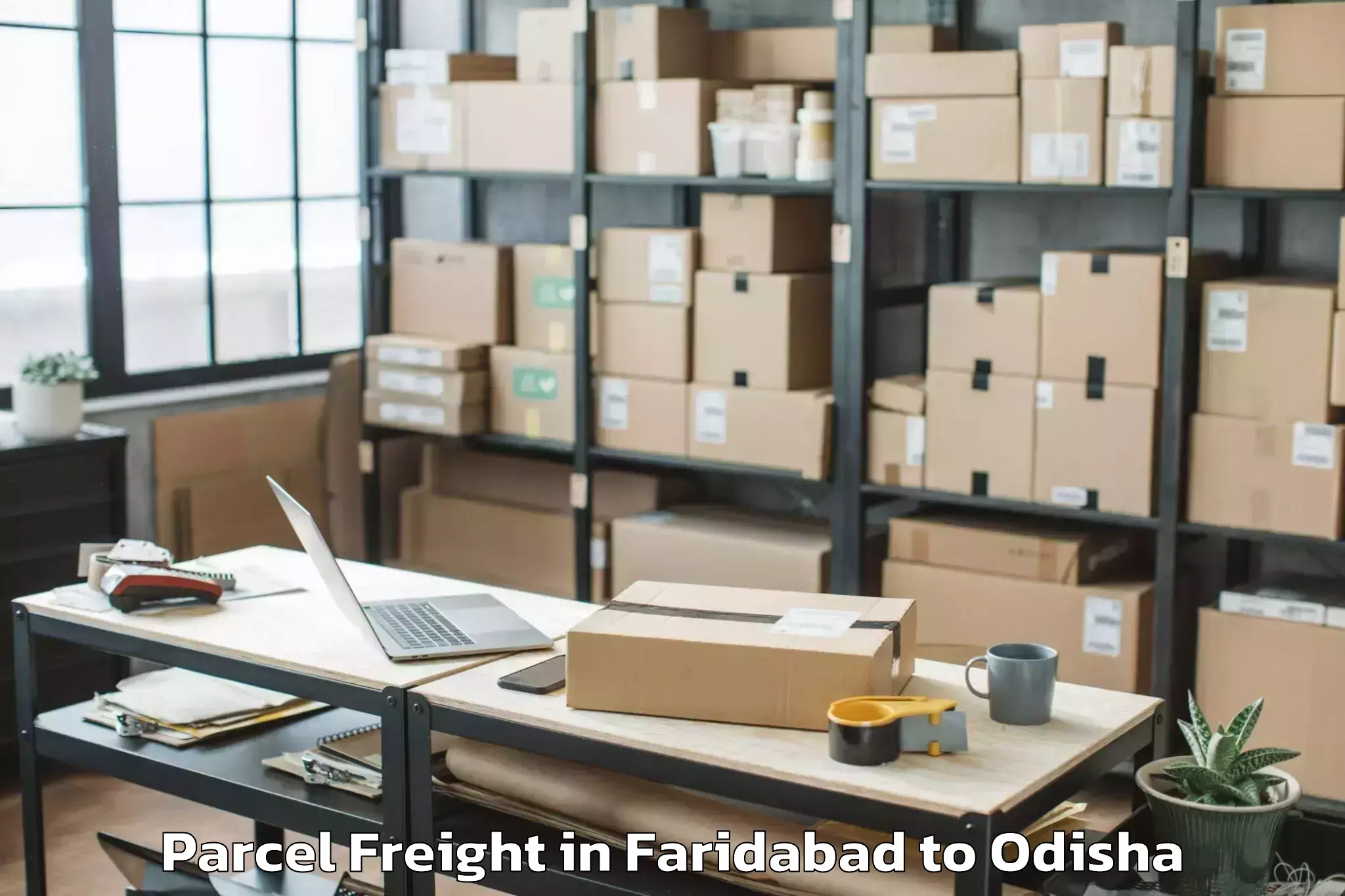 Easy Faridabad to Olatapur Parcel Freight Booking